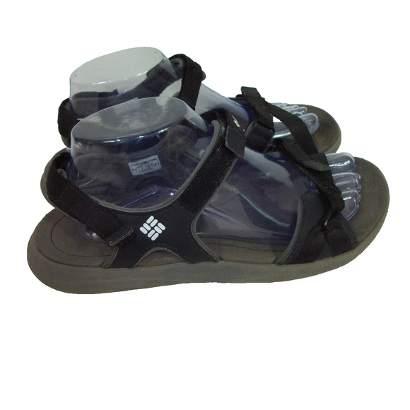 Columbia Hiking Sandals Womens‎ Strappy Black Leather Size 9 - Picture 1 of 8